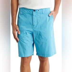 *NEW* Men's Rag & Bone Cliffe Peached Cotton Field Shorts in Topaz Size 30